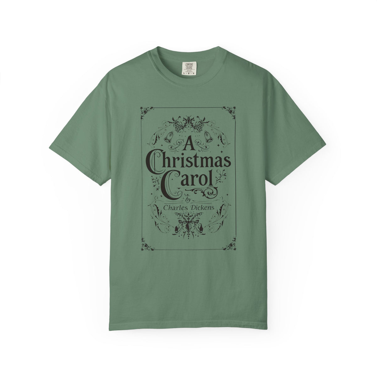 A Christmas Carol Shirt, Vintage Charles Dickens Victorian, Scrooge Fezziwig's Ball, Holiday Tradition X-Mas Movie Sweater Bookish Christmas T-Shirt Printify Light Green S