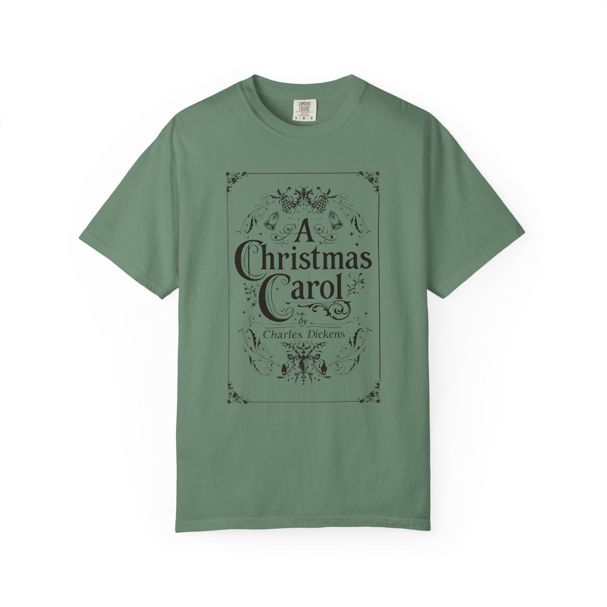 A Christmas Carol Shirt, Vintage Charles Dickens Victorian, Scrooge Fezziwig's Ball, Holiday Tradition X-Mas Movie Sweater Bookish Christmas T-Shirt Printify Light Green S