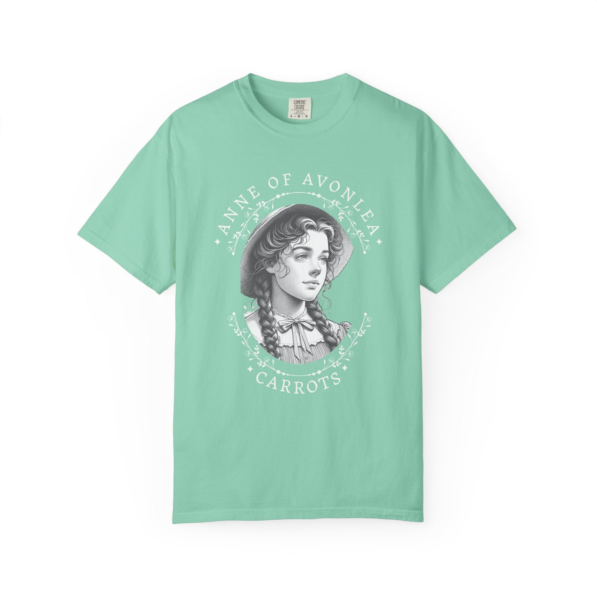 Vintage Anne of Avonlea T-Shirt, Anne of Green Gables Merch Literary Gift Book Lover Tee Anne With An E Carrots Design L.M. Montgomery Fan T-Shirt Printify Island Reef S