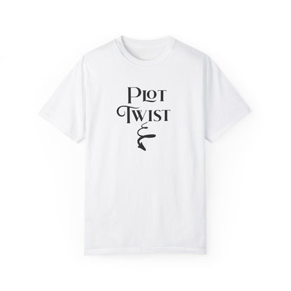 Plot Twist T-Shirt Author Shirt Pregnancy Announcement For Expecting Blog Writers Journalists Gift For Her Baby Shower Gift Baby Reveal T-Shirt Printify   