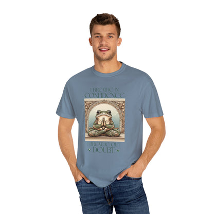 Green Yoga Frog Shirt I Breathe In Confidence And I Breathe Out Doubt Unisex T-Shirt, Casual Wear, Highlander Fan Gift,
