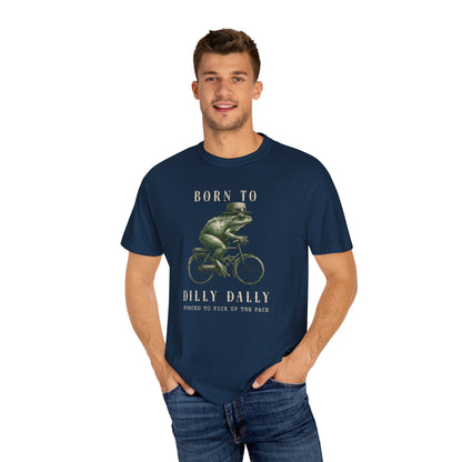 Dilly Dally Frog T-Shirt Retro Funny Froggy Meme Shirt Vintage Frog And Toad Aesthetic Frog Lover Gift For Her Birthday Viral Trendy Shirt