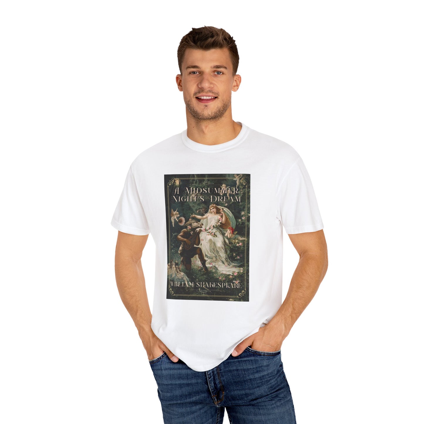 A Midsummer Niight's Dream TShirt William Shakespeare Fan Gift Theatre Lovers Shirt Dark Academia Gift Bookish Merch Playwrite Actor Gift T-Shirt Printify   