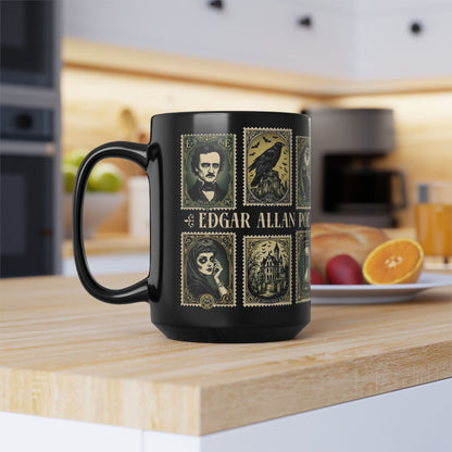 Edgar Allan Poe Mug Gothic Literary Gift For Book Lover Dark Academia Macabre Fall Coffee Cup Halloween Poetember Party Gift For Bookclub Mug Printify
