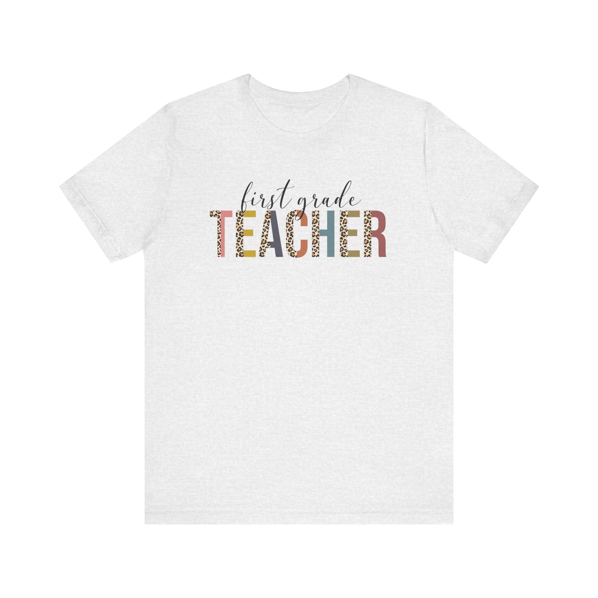 Cute Teacher TShirt Gift, Education Tee, Elementary School Teacher Appreciation, Funny Back To School Shirt, Teacher T-Shirt, Teacher Tee T-Shirt Printify Ash XS 