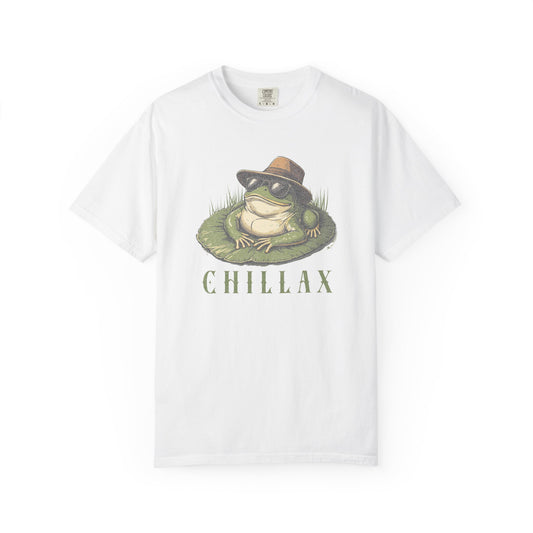 Chill Frog T-Shirt Retro Froggy Meme Shirt Vintage Frog And Toad Aesthetic Frog Lover Gift For Her Cottagecore Birthday Retro Trendy Shirt T-Shirt Printify White S