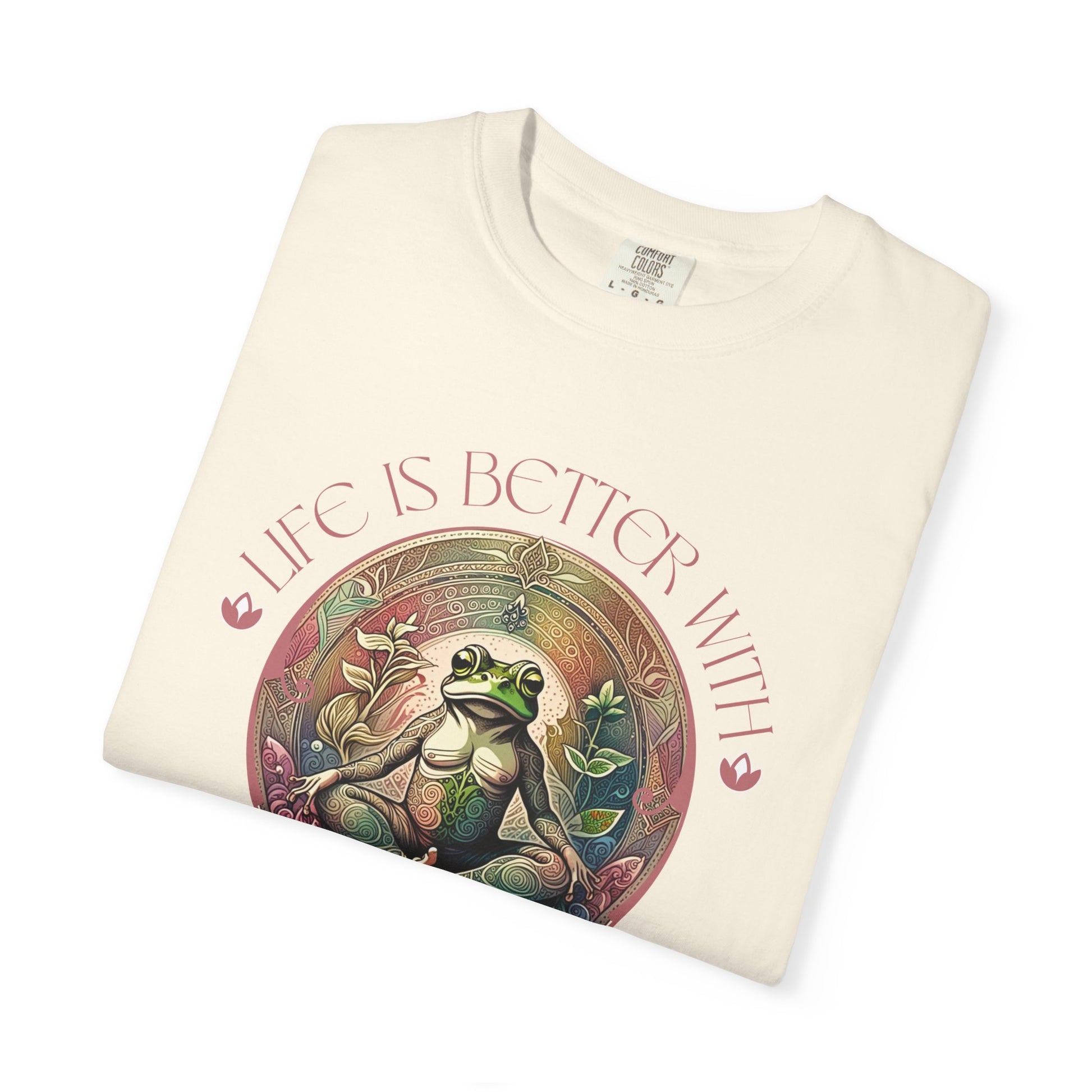 Yoga Frog Life Is Better With Yoga Unisex T-Shirt, Casual Wear, Highlander Fan Gift, T-Shirt Printify