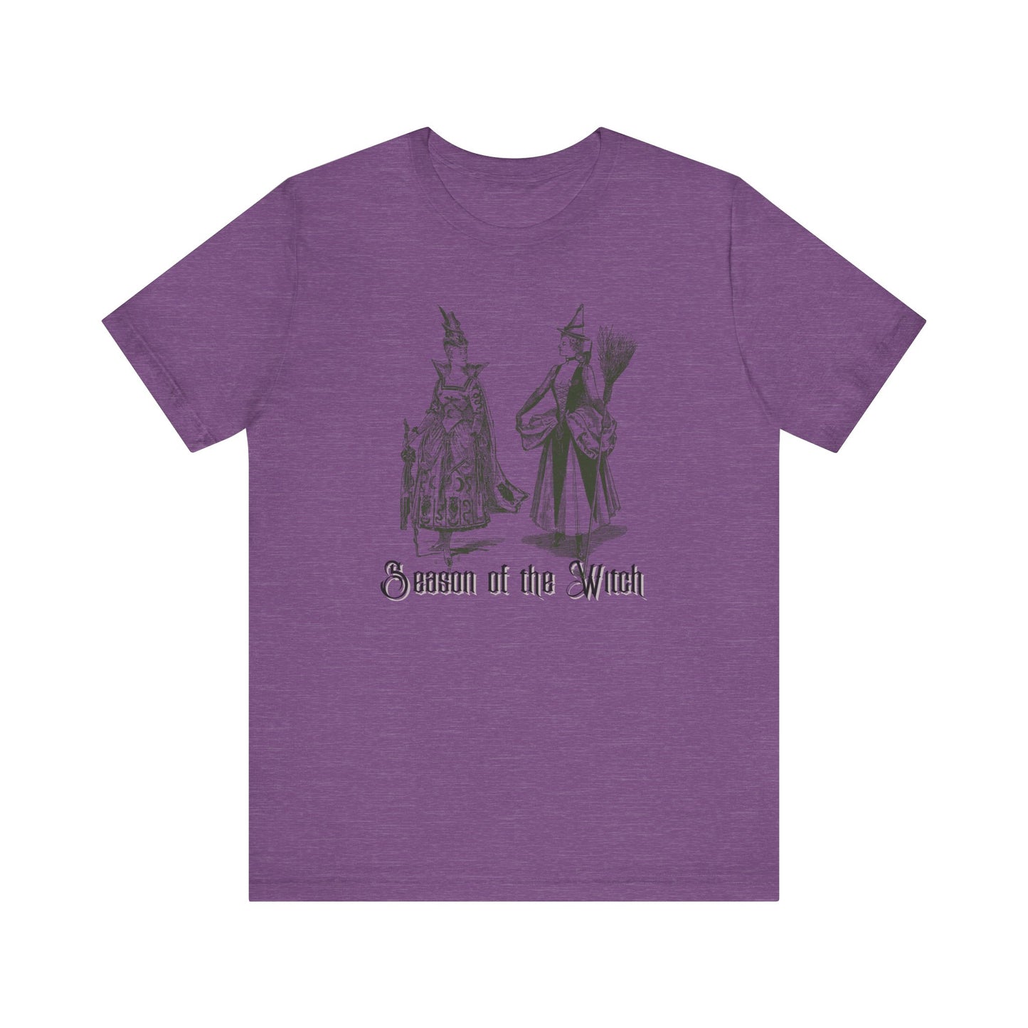 Halloween Vintage Witches TShirt, Spooky Witchy Season Tee, Trick or Treating Shirt, Halloween Party T-Shirt, Salem Witches T Shirt T-Shirt Printify Heather Team Purple XS 