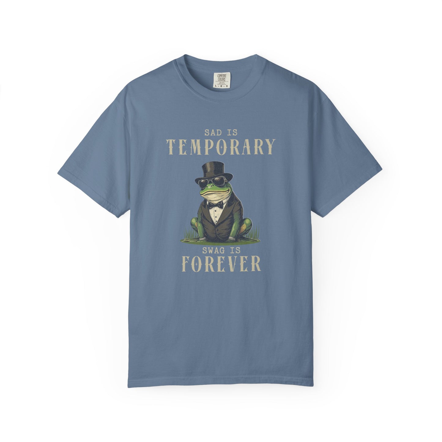 Funny Frog T-Shirt Retro Self Care Froggy Meme Shirt Vintage Frog And Toad Aesthetic Frog Lover Gift For Her Birthday Viral Trendy Shirt T-Shirt Printify Blue Jean S