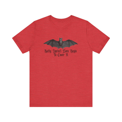 Halloween Vintage Flying Bat TShirt, Spooky Season Tee, Trick or Treating Shirt, Halloween Party T-Shirt, Batty & Funny T Shirt T-Shirt Printify Heather Red XS 