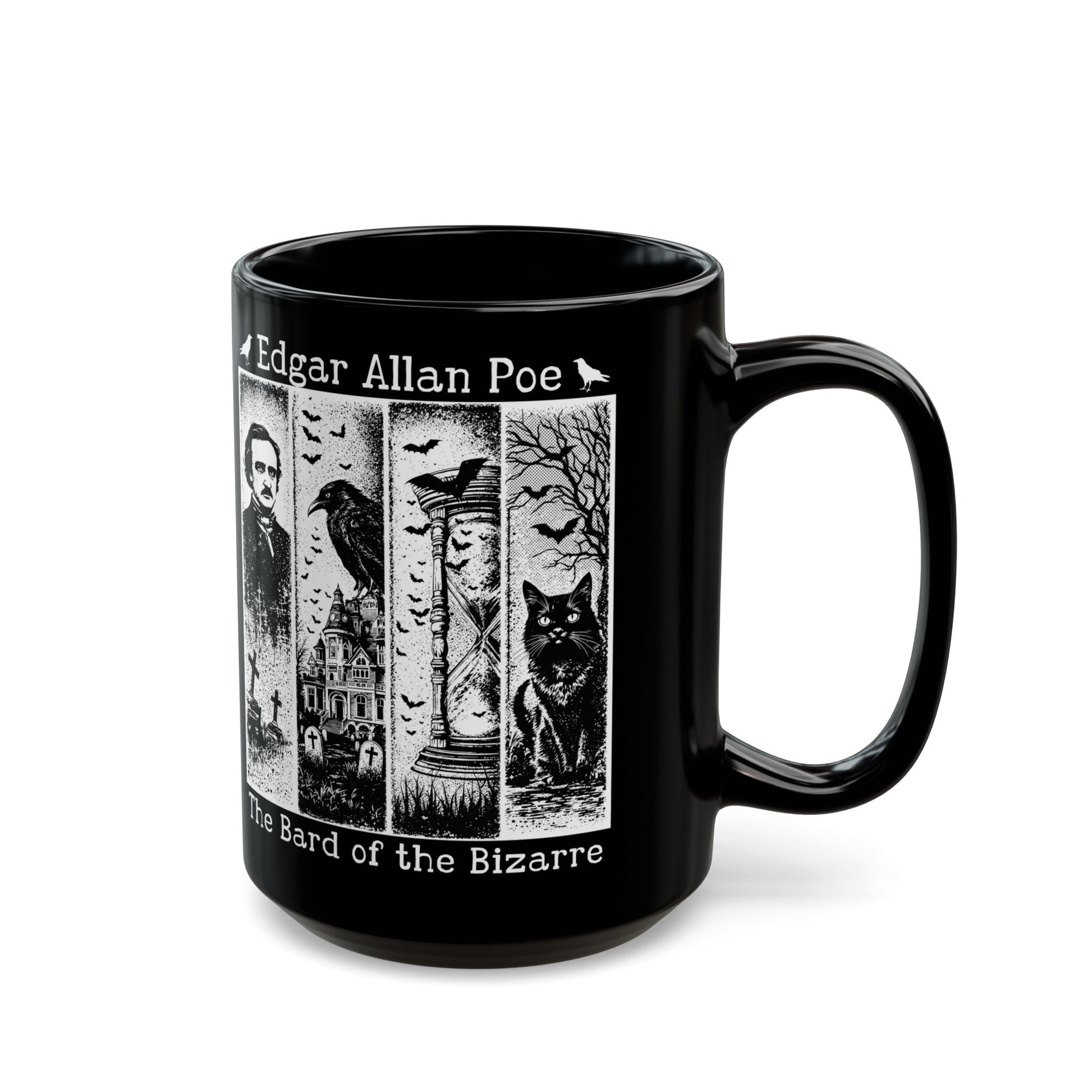 Edgar Allan Poe Mug Gothic Literary Gift For Book Lover Dark Academia Macabre Fall Coffee Cup Halloween Poetember Party Gift For Bookclub Mug Printify