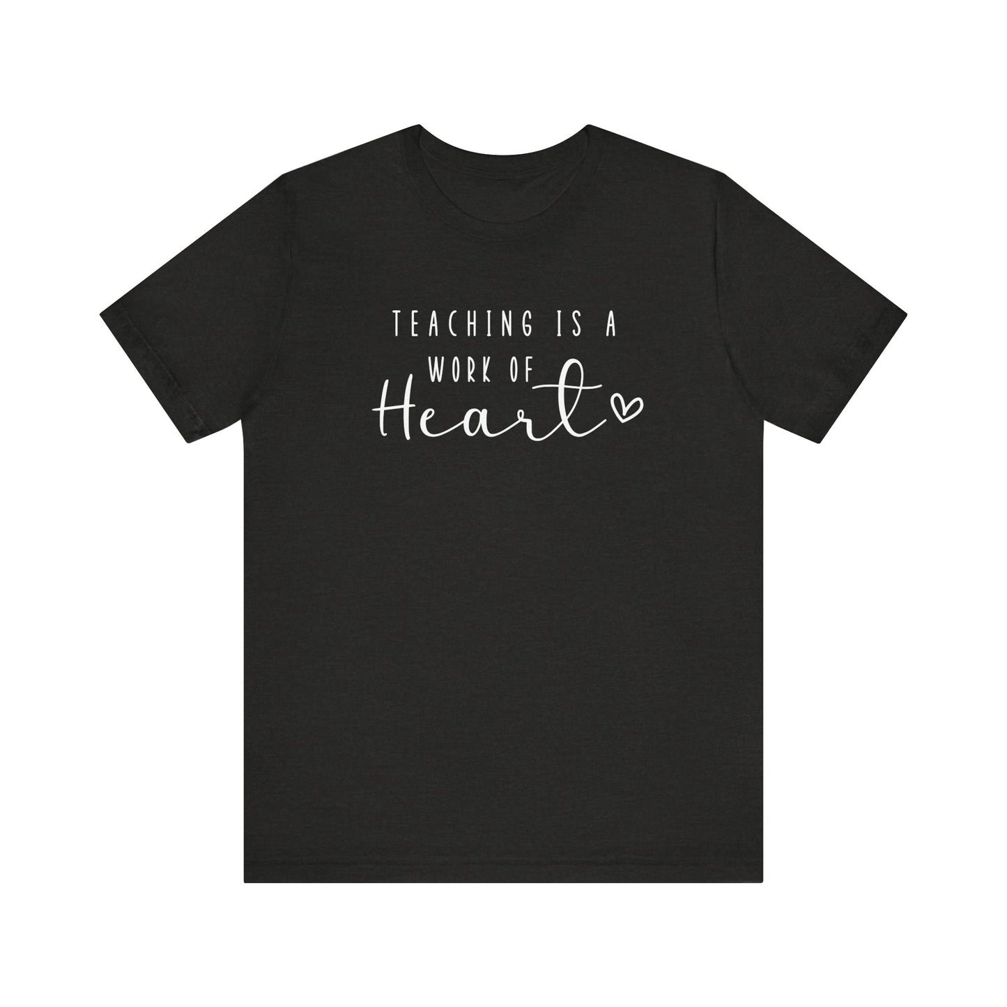 Cute Teacher TShirt Gift, Education Tee, Elementary School Teacher Appreciation, Funny Back To School Shirt, Teacher T-Shirt, Teacher Love T-Shirt Printify Black Heather XS 