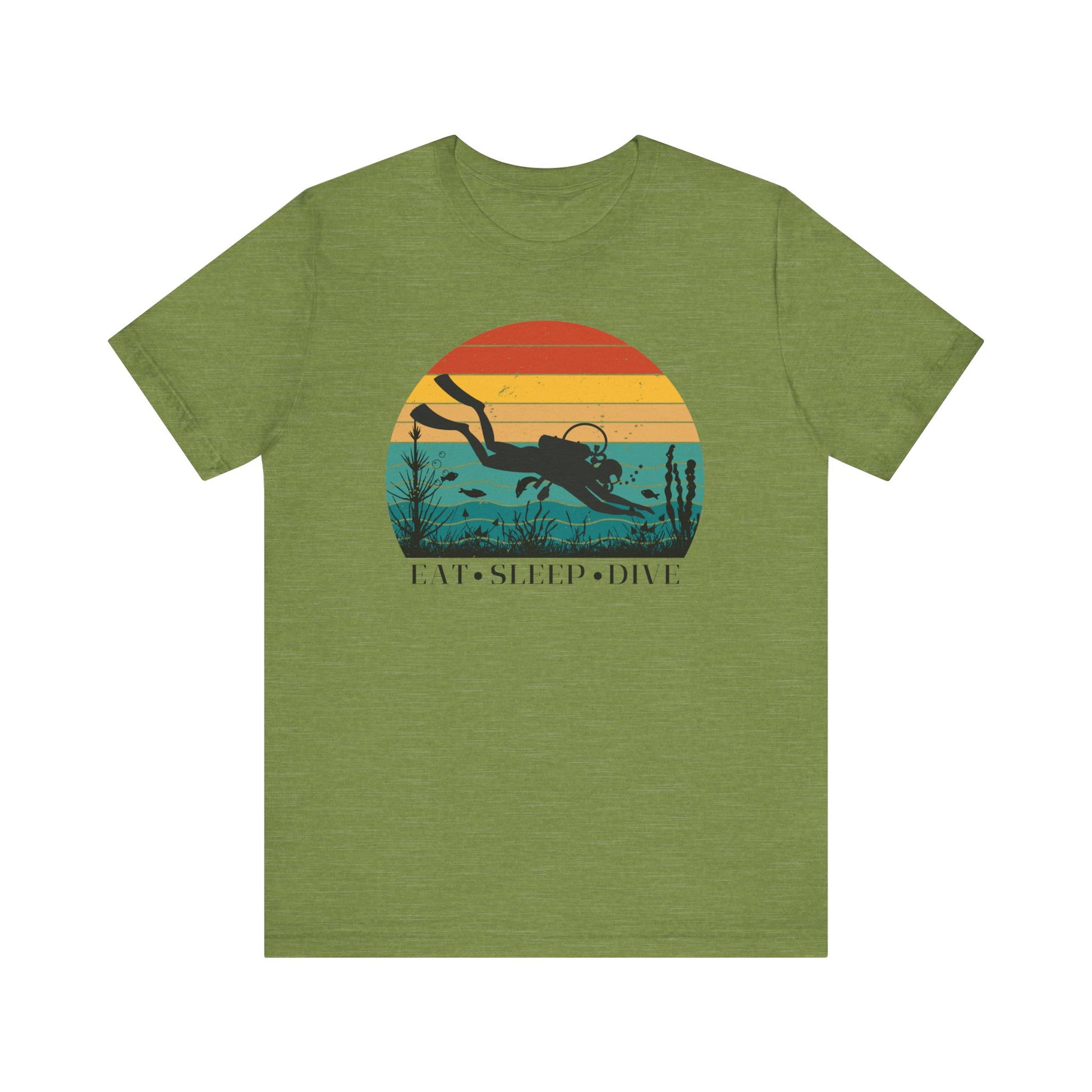 Scuba Diving Gift, Scuba Diving Shirt, Scuba Diver Gift, Diver TShirt, Gifts For Scuba Divers, Ocean Scuba Diving Shirt, Ocean Life Gear T-Shirt Printify Heather Green XS 