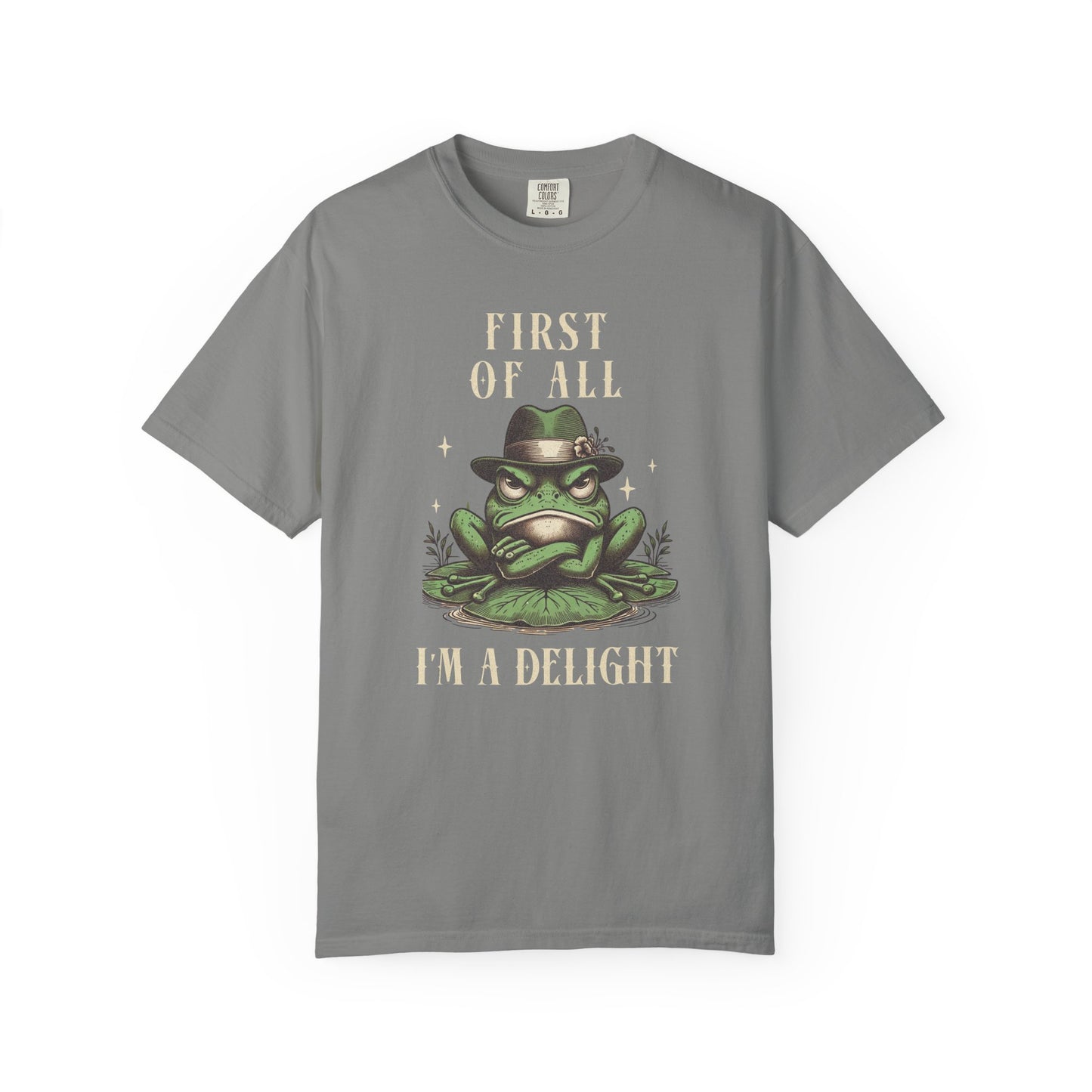 Funny Frog T-Shirt Retro Vibes Froggy Meme Shirt Vintage Frog And Toad Aesthetic Frog Lover Gift For Her Birthday Viral Trendy Shirt T-Shirt Printify Granite S