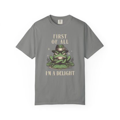 Funny Frog T-Shirt Retro Vibes Froggy Meme Shirt Vintage Frog And Toad Aesthetic Frog Lover Gift For Her Birthday Viral Trendy Shirt T-Shirt Printify Granite S