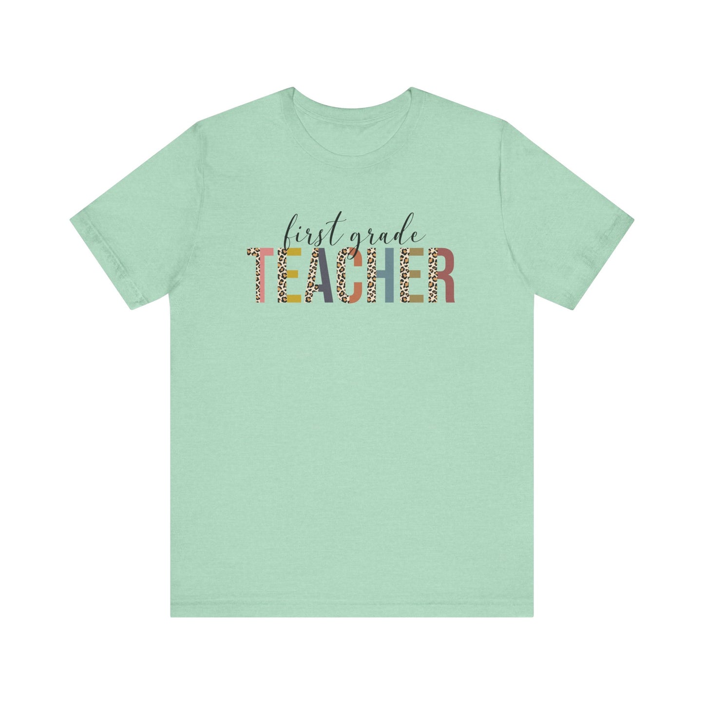 Cute Teacher TShirt Gift, Education Tee, Elementary School Teacher Appreciation, Funny Back To School Shirt, Teacher T-Shirt, Teacher Tee T-Shirt Printify Heather Mint XS 