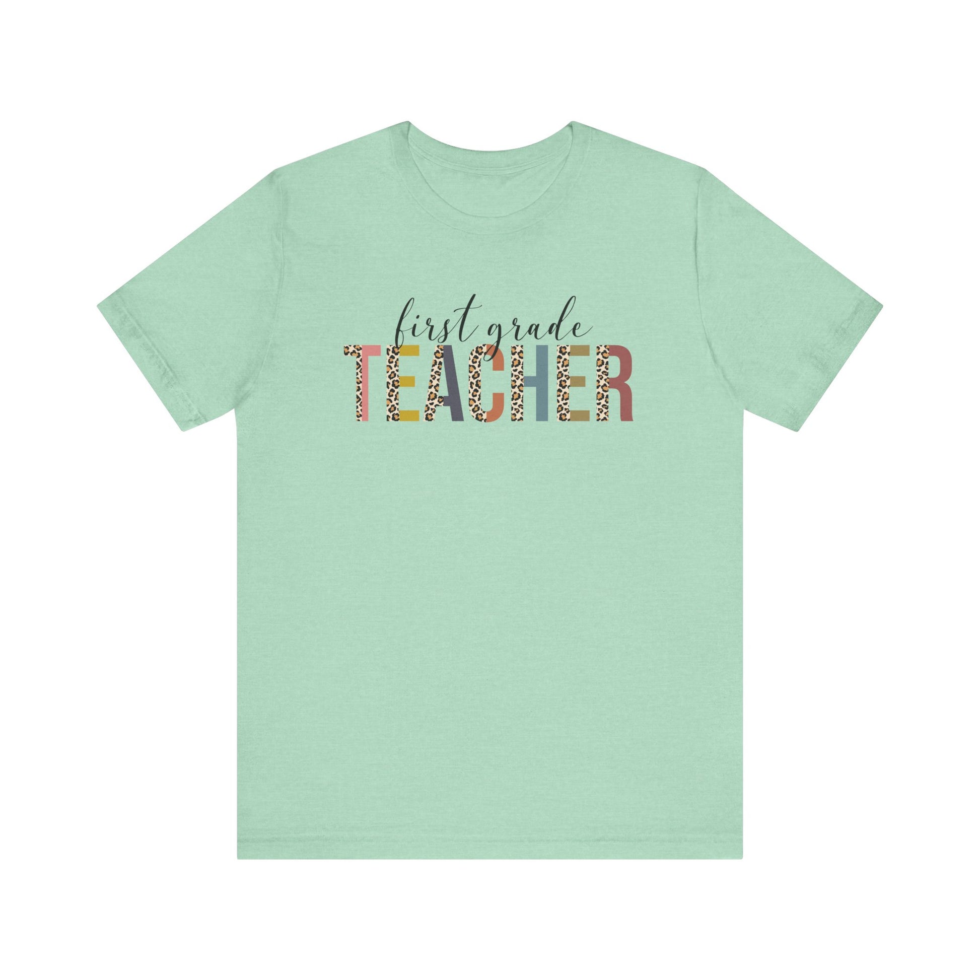 Cute Teacher TShirt Gift, Education Tee, Elementary School Teacher Appreciation, Funny Back To School Shirt, Teacher T-Shirt, Teacher Tee T-Shirt Printify Heather Mint XS 