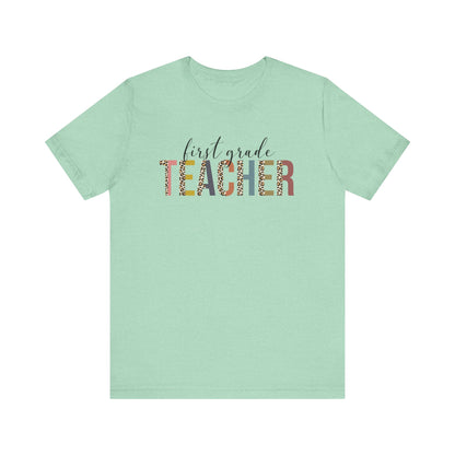 Cute Teacher TShirt Gift, Education Tee, Elementary School Teacher Appreciation, Funny Back To School Shirt, Teacher T-Shirt, Teacher Tee T-Shirt Printify Heather Mint XS 