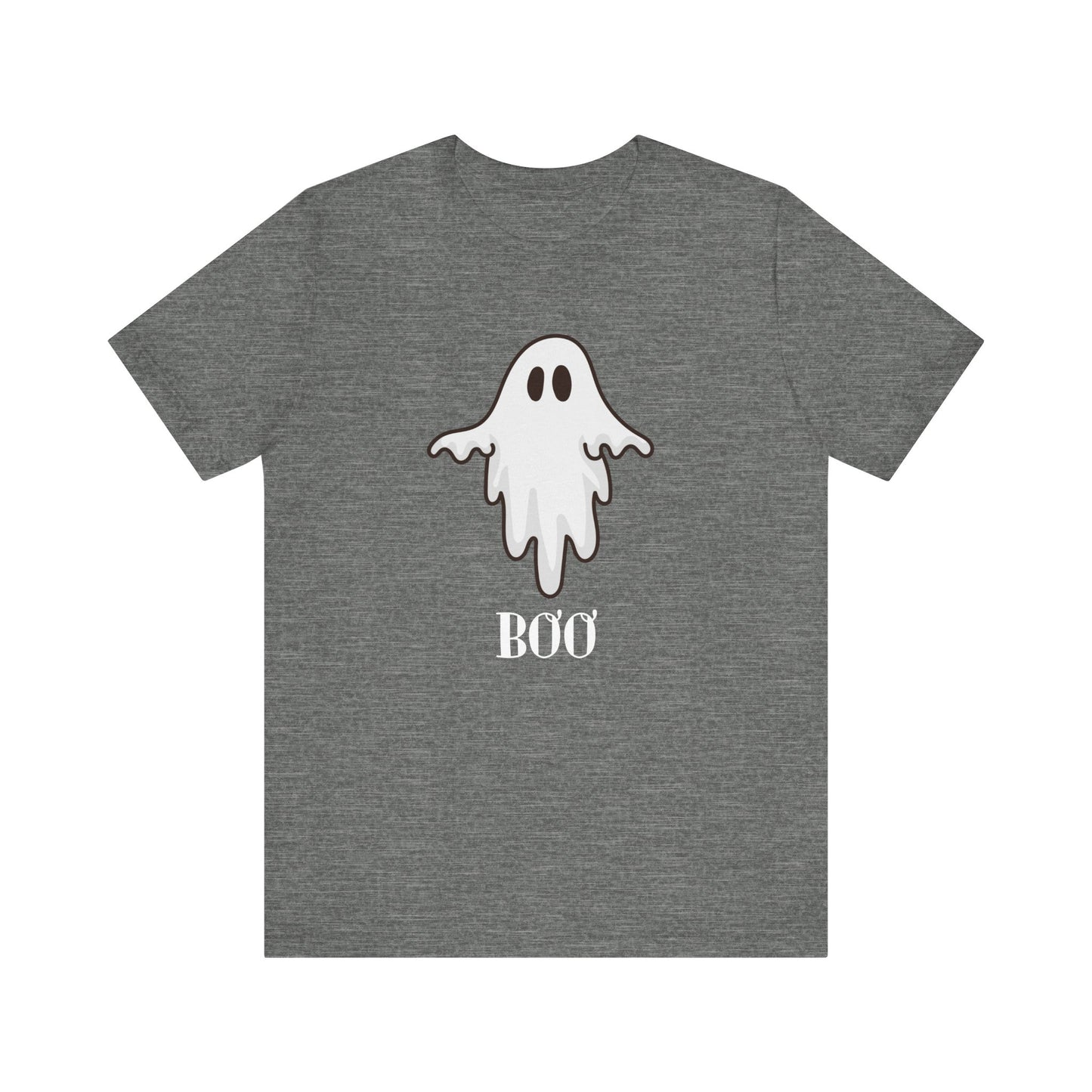 Halloween Ghost  TShirt,  Cute Ghost Shirt, Spooky Season Tee, Halloween Party T-Shirt, Autumn Style T Shirt, Trick or Treating Style, T-Shirt Printify Deep Heather XS 