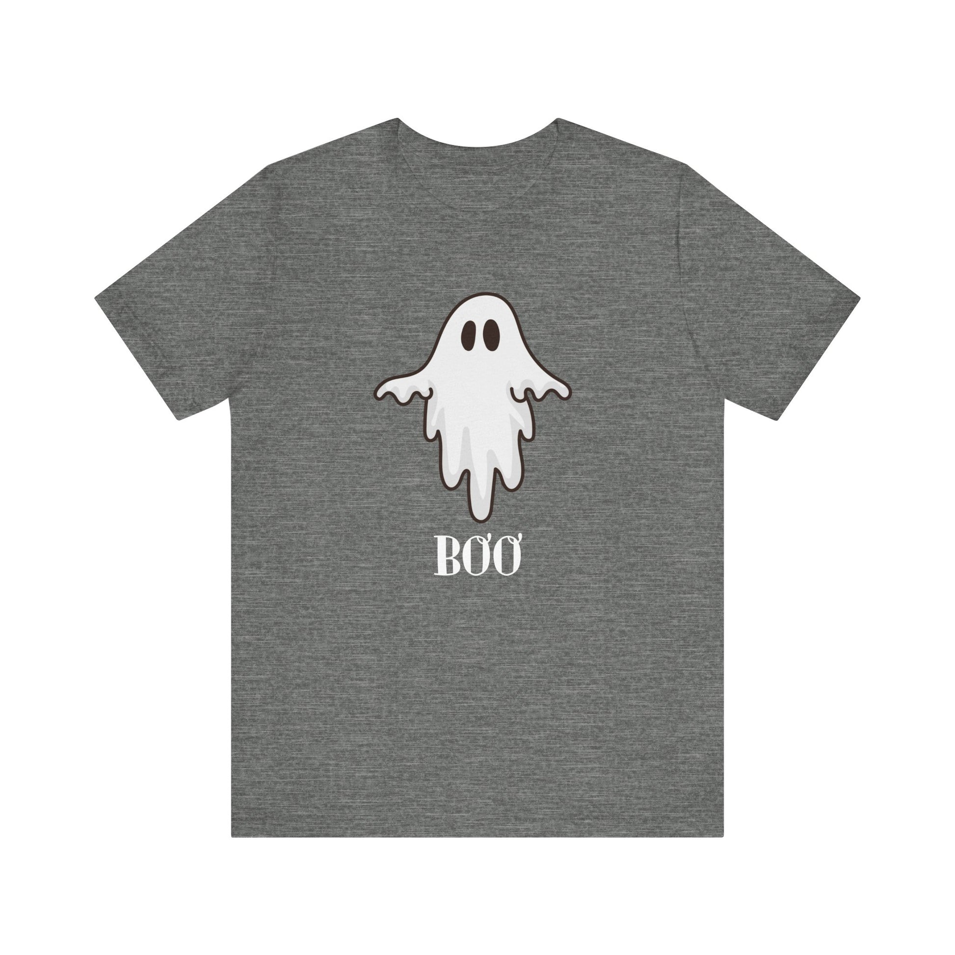 Halloween Ghost  TShirt,  Cute Ghost Shirt, Spooky Season Tee, Halloween Party T-Shirt, Autumn Style T Shirt, Trick or Treating Style, T-Shirt Printify Deep Heather XS 