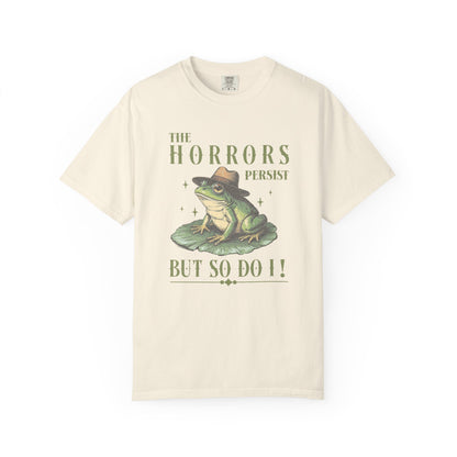 Funny Frog T-Shirt Retro Froggy Meme Shirt Vintage Frog And Toad Aesthetic Frog Lover Gift For Her Calm Vibes Birthday Viral Trendy Shirt T-Shirt Printify Ivory S