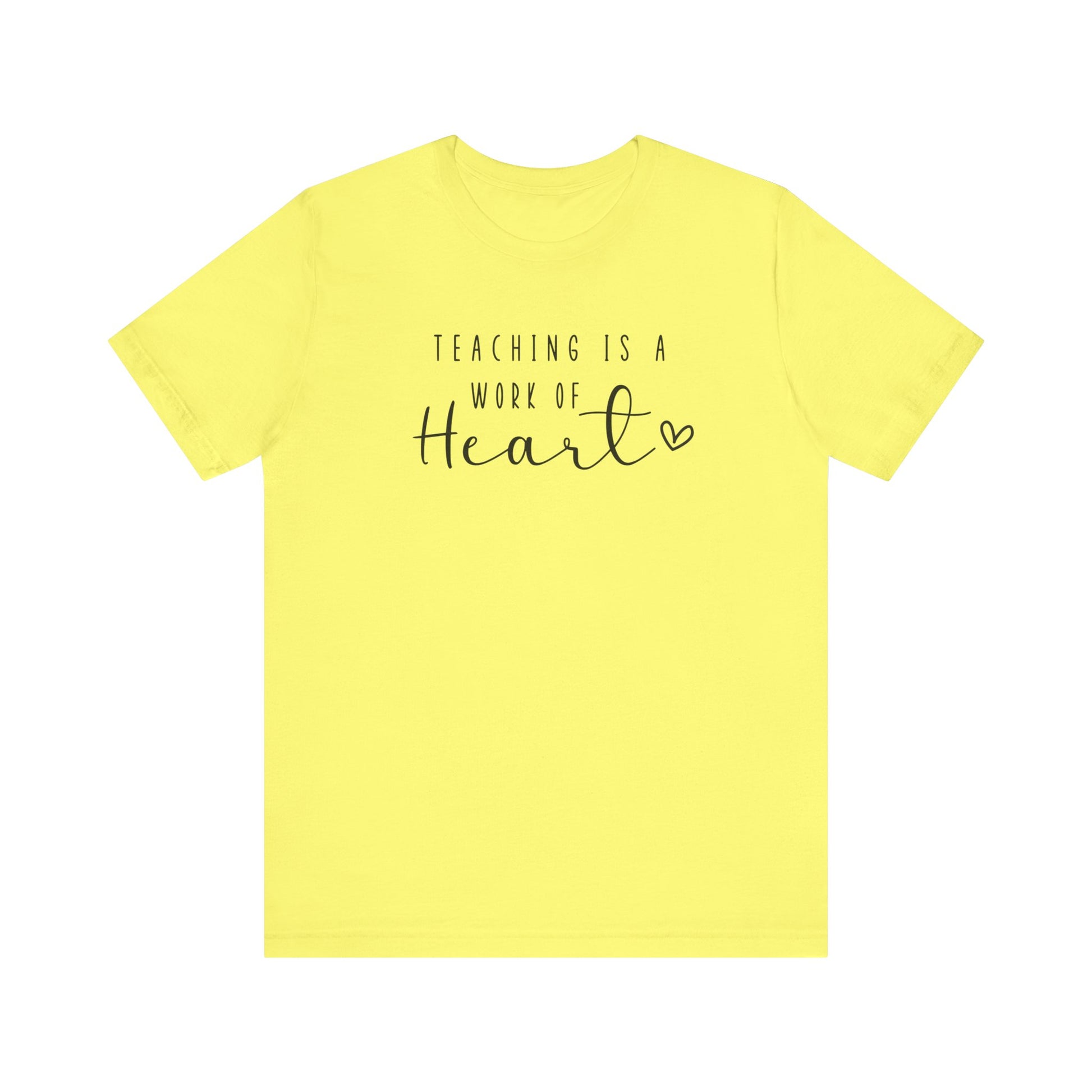 Cute Teacher TShirt Gift, Education Tee, Elementary School Teacher Appreciation, Funny Back To School Shirt, Teacher T-Shirt, Teacher Love T-Shirt Printify Yellow XS 