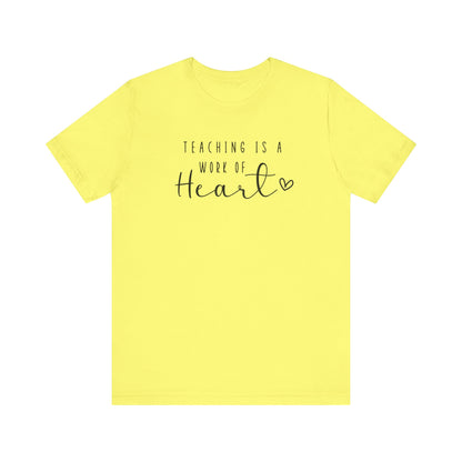 Cute Teacher TShirt Gift, Education Tee, Elementary School Teacher Appreciation, Funny Back To School Shirt, Teacher T-Shirt, Teacher Love T-Shirt Printify Yellow XS 