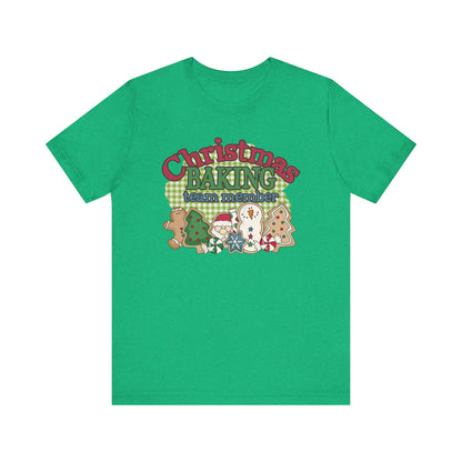 Christmas Baking Team Shirt, Christmas Baking Crew Matching TShirt, Christmas Baking Shirt, Women's Christmas Shirts, Christmas Cookie Crew T-Shirt Printify Heather Kelly XS 