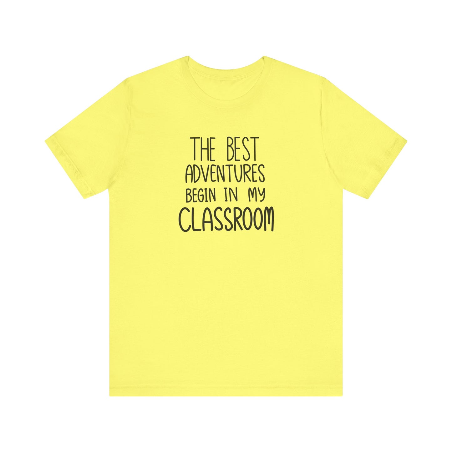 Cute Teacher TShirt Gift, Education Tee, Elementary School Teacher Appreciation, Funny Back To School Shirt, Teacher T-Shirt, Teacher Love T-Shirt Printify Yellow XS 