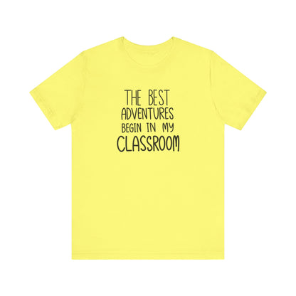 Cute Teacher TShirt Gift, Education Tee, Elementary School Teacher Appreciation, Funny Back To School Shirt, Teacher T-Shirt, Teacher Love T-Shirt Printify Yellow XS 