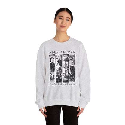 Edgar Allan Poe Sweatshirt The Raven Nevermore Gothic Horror Sweater Dark Academia Macabre Halloween Gift for Book Lovers Birthday Christmas Sweatshirt Printify