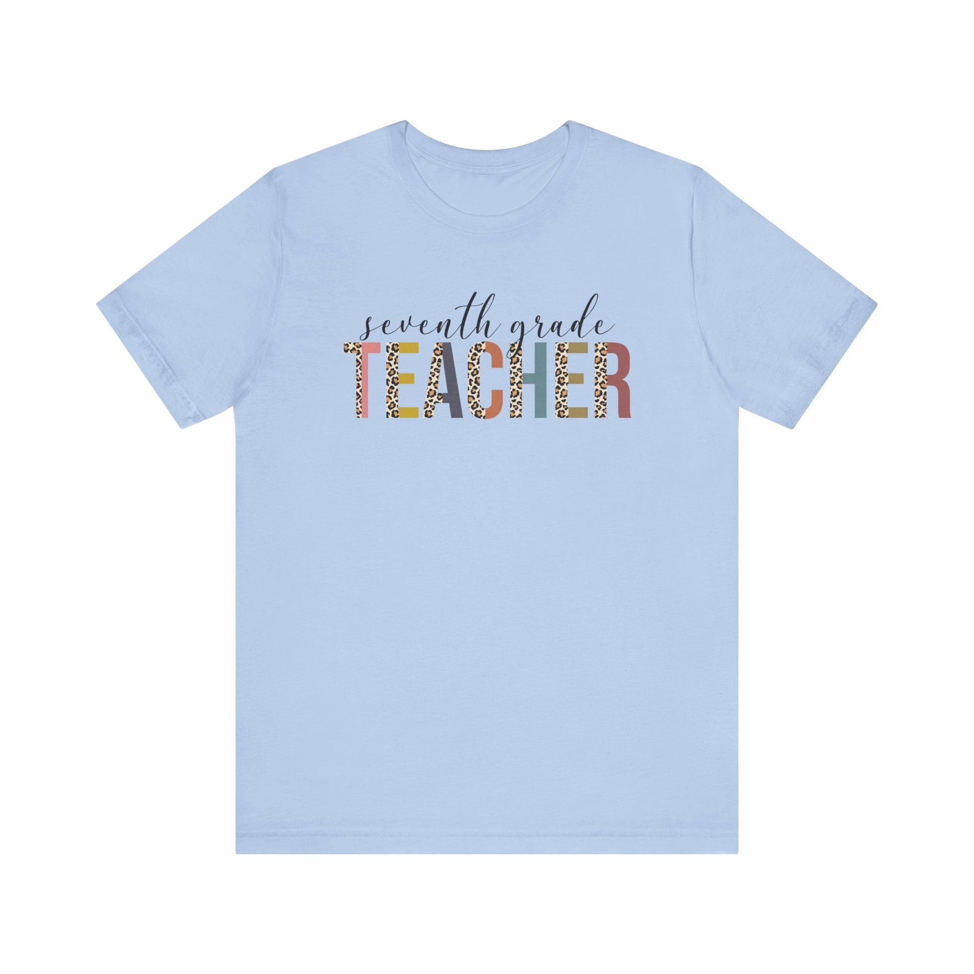 Cute Teacher TShirt Gift, Education Tee, Elementary School Teacher Appreciation, Funny Back To School Shirt, Teacher T-Shirt, Teacher Tee T-Shirt Printify Baby Blue XS 