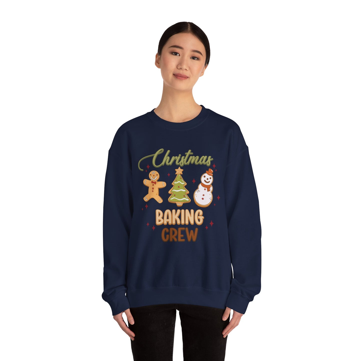 Christmas Baking Crew Sweatshirt, Christmas Baking Team Matching Sweater, Christmas Baking Women's Christmas Shirts, Christmas Cookie Crew Sweatshirt Printify   