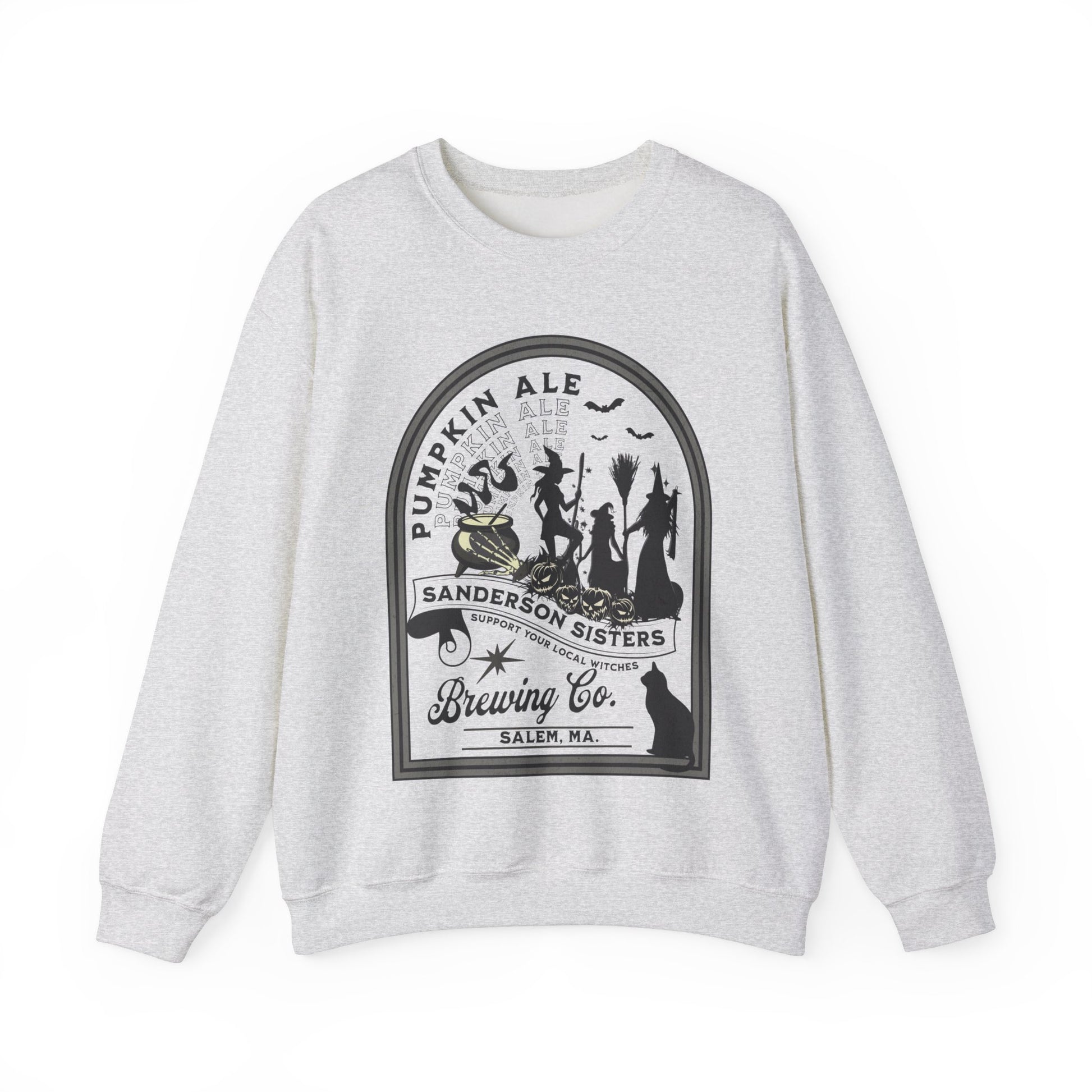 Halloween Sanderson Sisters Sweatshirt, Witchy Graphic Gift, Salem Witches Brewery, Fall Festival Party Shirt, Witch Trials Sweatshirt Sweatshirt Printify S Ash 