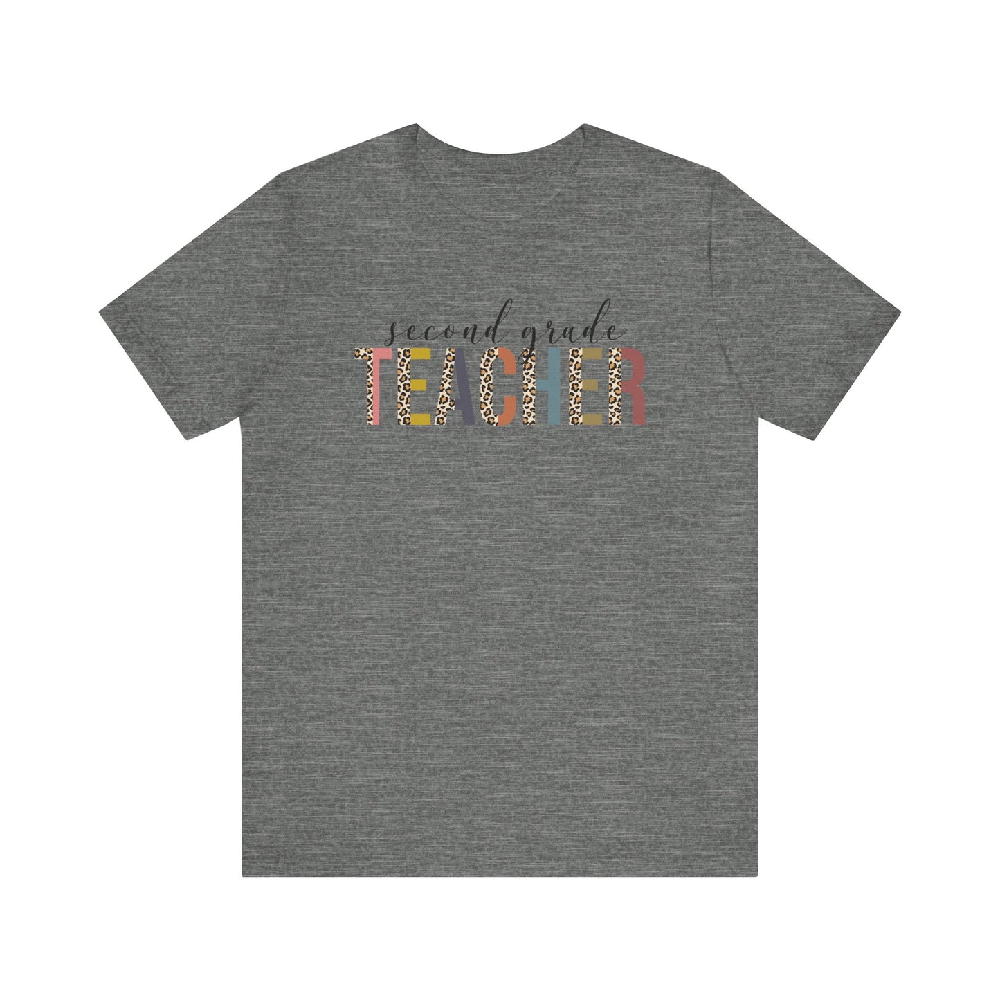 Cute Teacher TShirt Gift, Education Tee, Elementary School Teacher Appreciation, Funny Back To School Shirt, Teacher T-Shirt, Teacher Tee T-Shirt Printify Deep Heather XS 