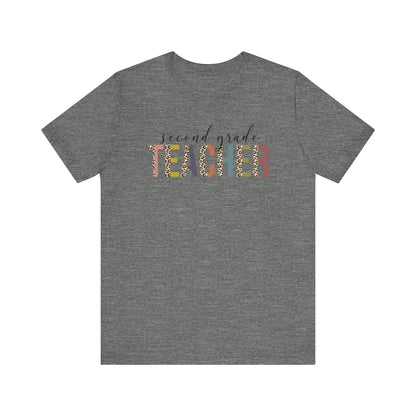 Cute Teacher TShirt Gift, Education Tee, Elementary School Teacher Appreciation, Funny Back To School Shirt, Teacher T-Shirt, Teacher Tee T-Shirt Printify Deep Heather XS 