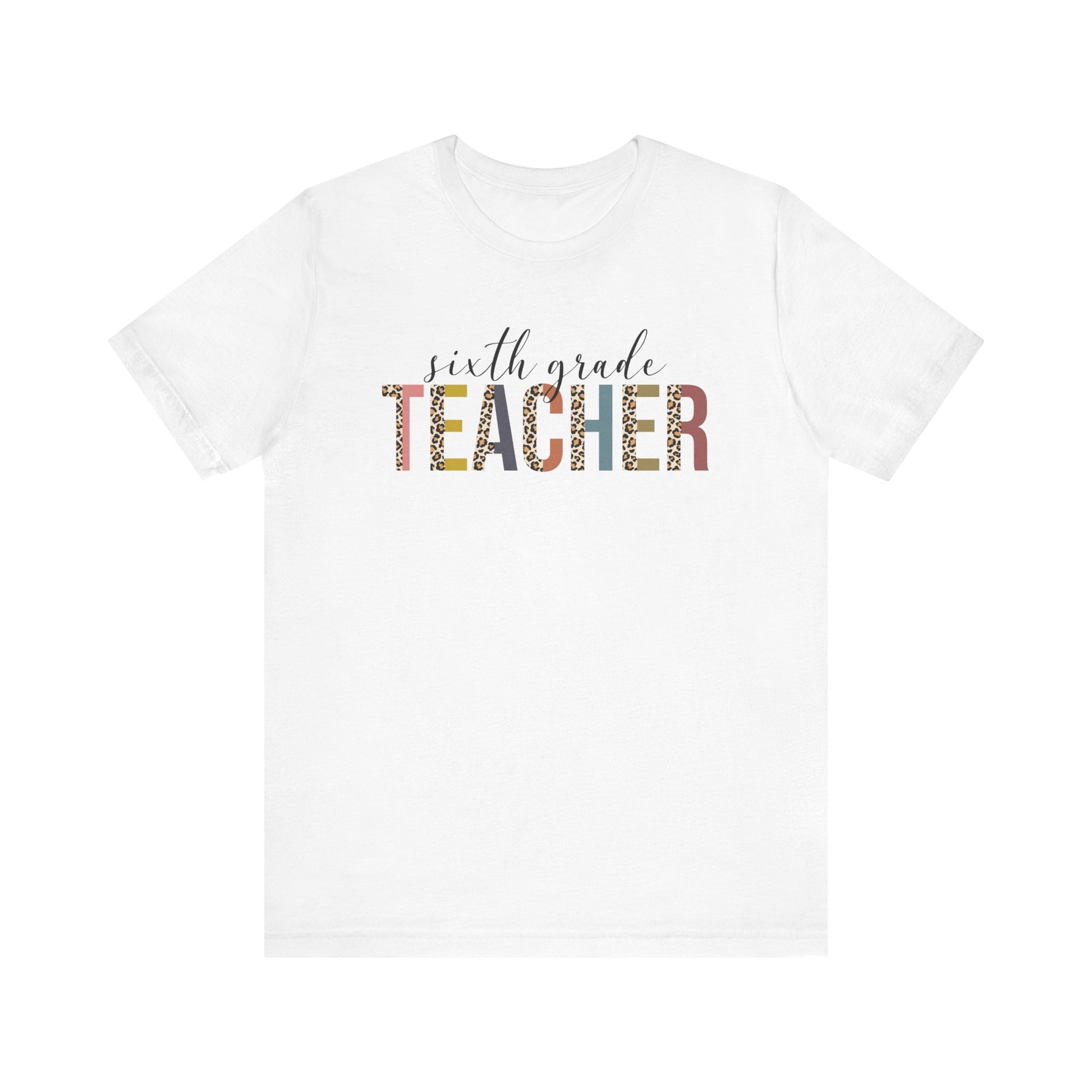 Cute Teacher TShirt Gift, Education Tee, Elementary School Teacher Appreciation, Funny Back To School Shirt, Teacher T-Shirt, Teacher Tee, T-Shirt Printify White XS 