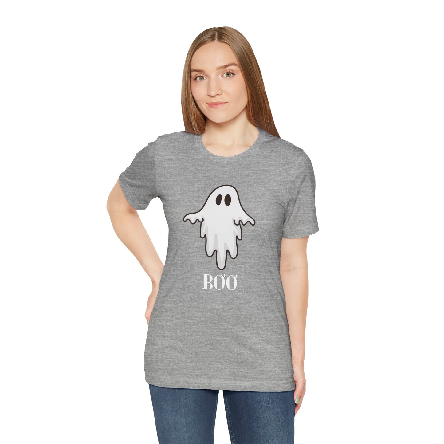 Halloween Ghost  TShirt,  Cute Ghost Shirt, Spooky Season Tee, Halloween Party T-Shirt, Autumn Style T Shirt, Trick or Treating Style, T-Shirt Printify   