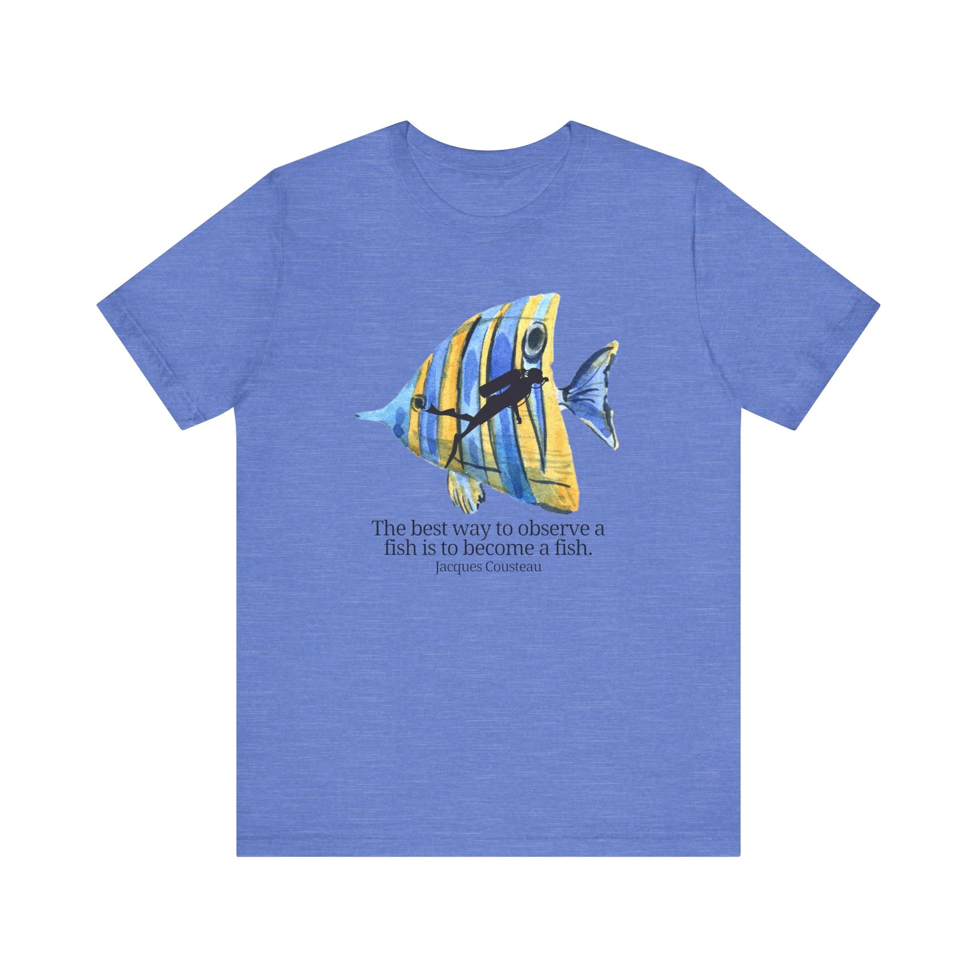 Scuba Diving Gift, Scuba Diving Shirt, Scuba Diver Gift, Diver TShirt, Gifts For Scuba Divers, Ocean Scuba Diving Shirt, Funny Diving Shirt T-Shirt Printify Heather Columbia Blue XS 