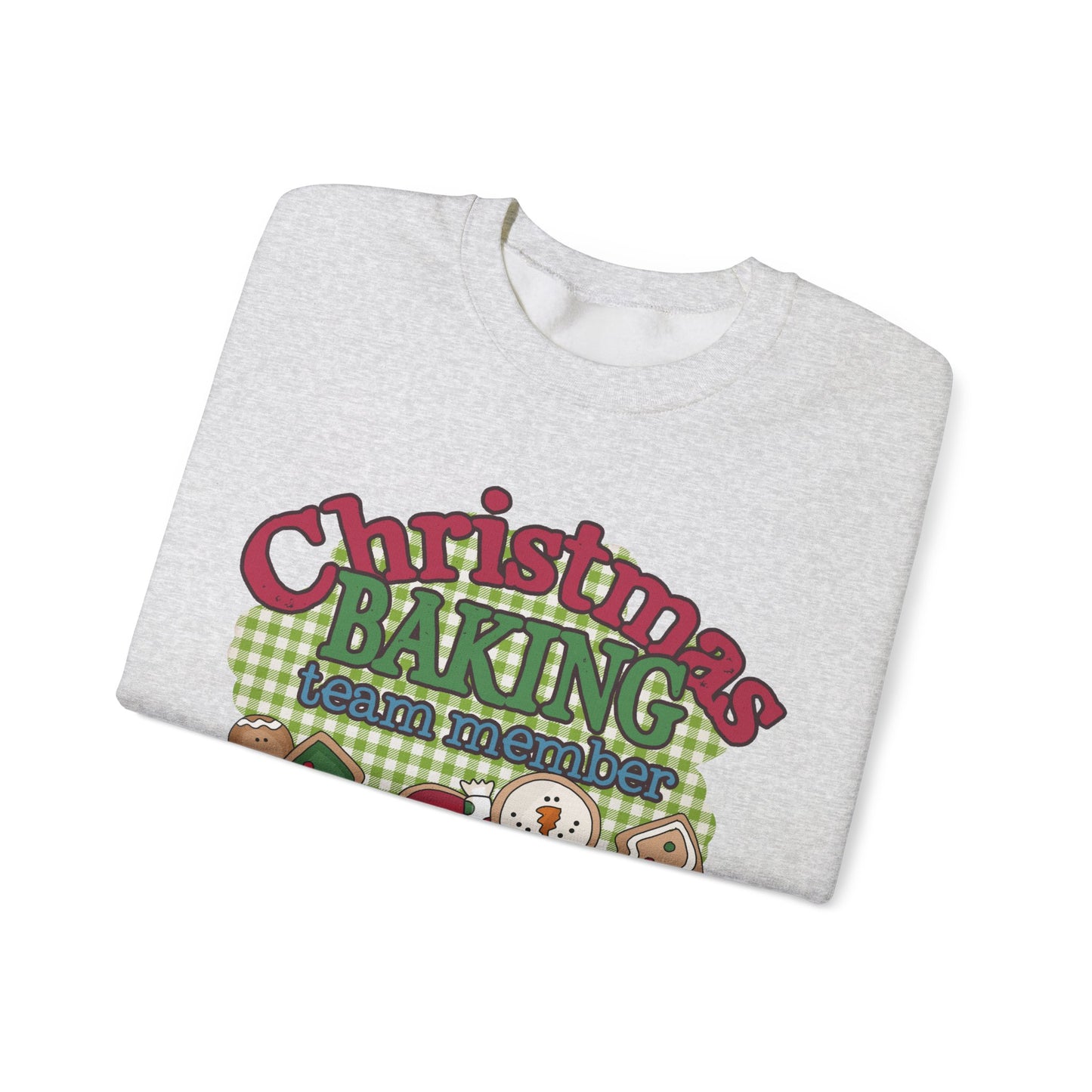 Christmas Baking Team Sweatshirt, Christmas Baking Crew Matching Sweater, Christmas Baking Women's Christmas Shirts, Christmas Cookie Crew Sweatshirt Printify   