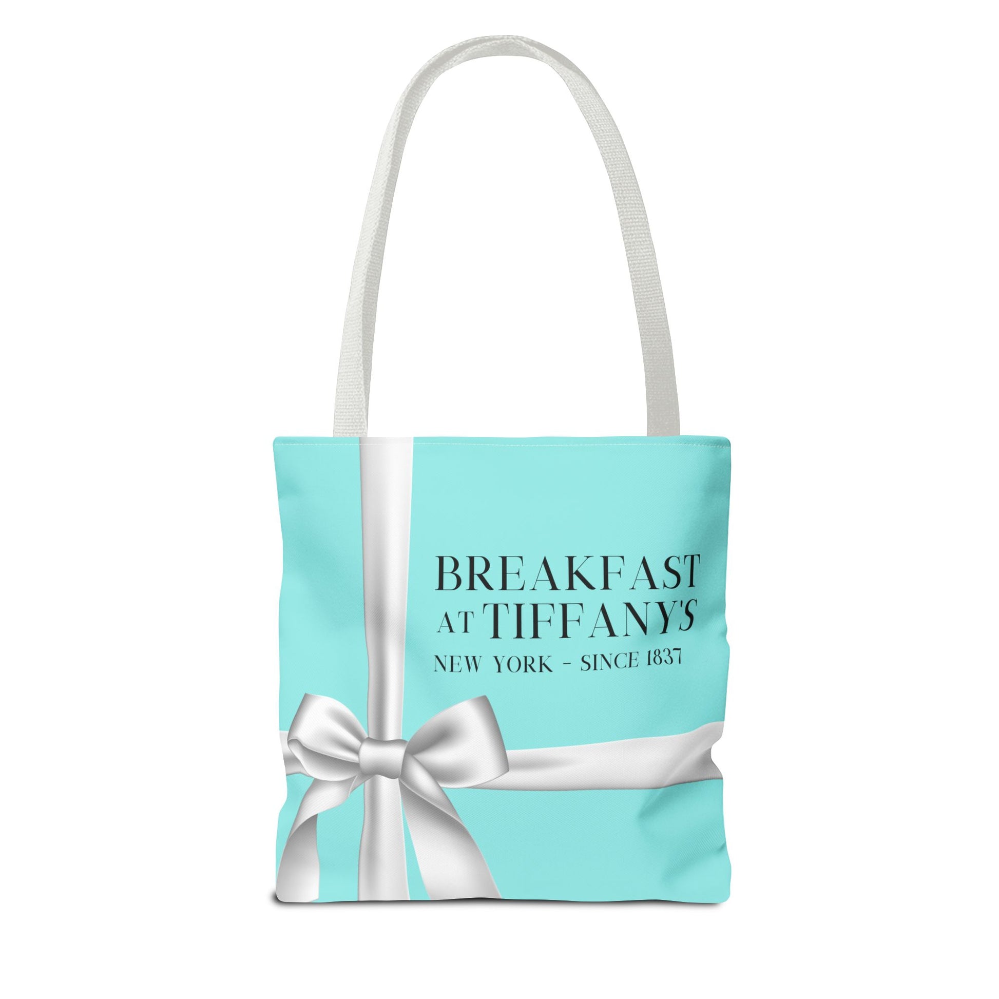 Personalized Breakfast At Tiffany's Tote Bag Retro Audrey Hepburn Theme Gift For Bridal Shower Party Favor Birthday Gift Bride Tote Bags Bags Printify   