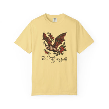 Bat Retro Goth TShirt Vintage Grunge Style Bat Shirt For Halloween Party Spooky Vibes Witchy Dark Academia Comfort Colors Oversized Shirt T-Shirt Printify Butter S