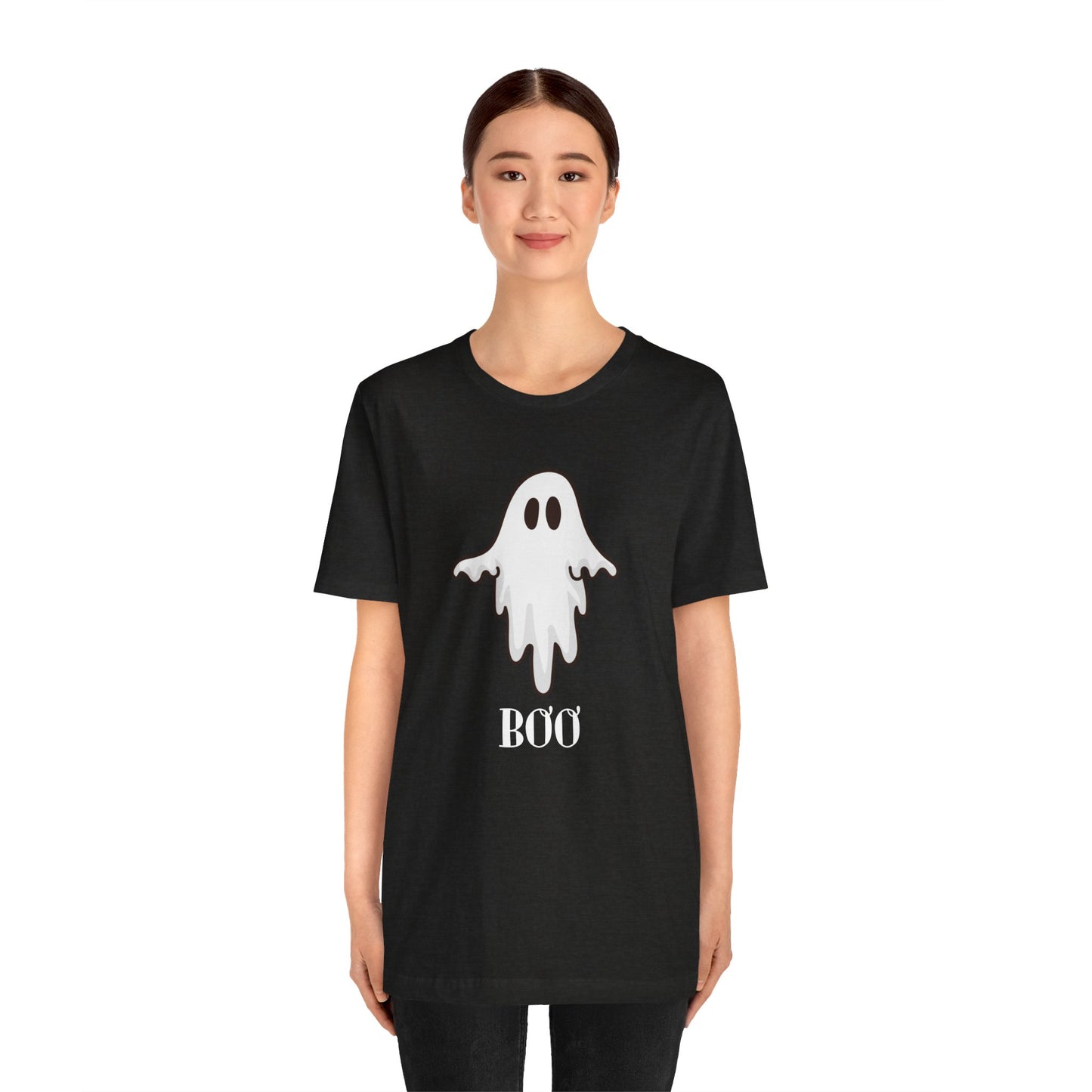 Halloween Ghost  TShirt,  Cute Ghost Shirt, Spooky Season Tee, Halloween Party T-Shirt, Autumn Style T Shirt, Trick or Treating Style, T-Shirt Printify   