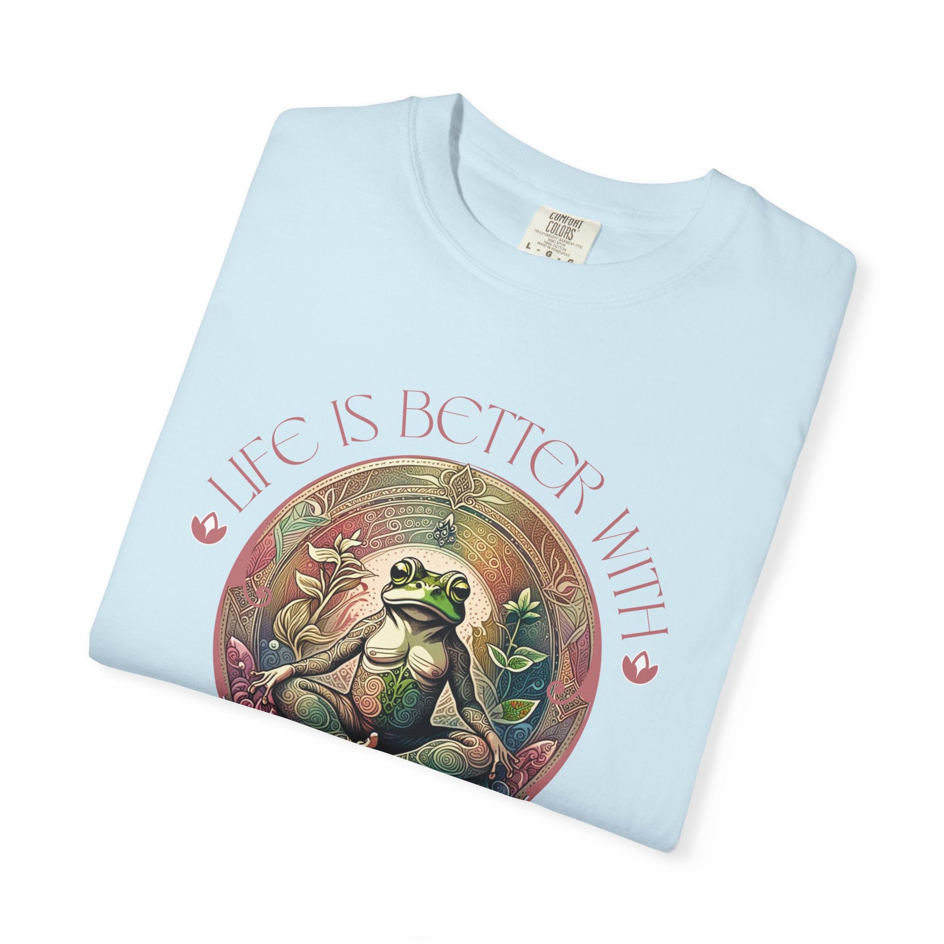 Yoga Frog Life Is Better With Yoga Unisex T-Shirt, Casual Wear, Highlander Fan Gift, T-Shirt Printify