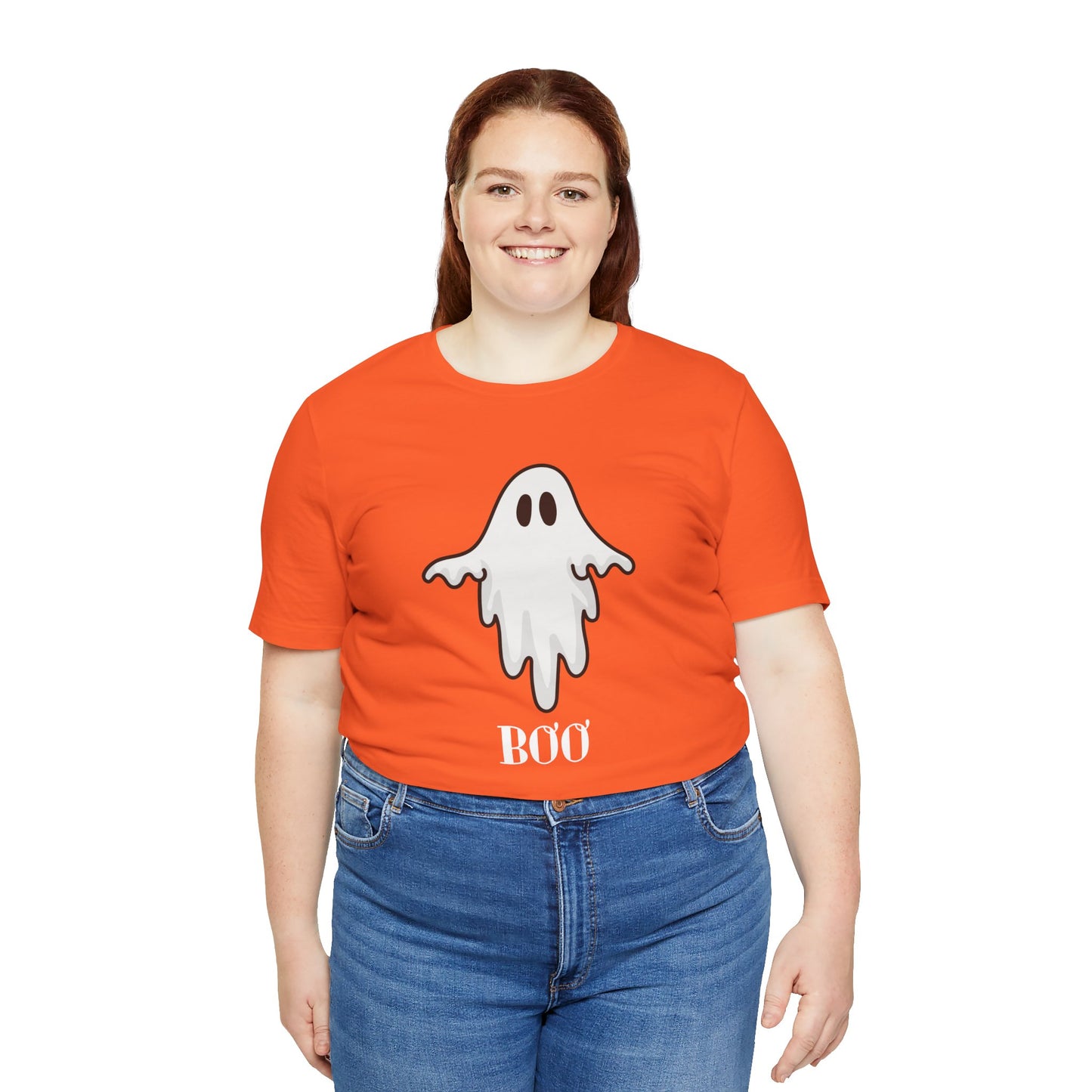 Halloween Ghost  TShirt,  Cute Ghost Shirt, Spooky Season Tee, Halloween Party T-Shirt, Autumn Style T Shirt, Trick or Treating Style, T-Shirt Printify   