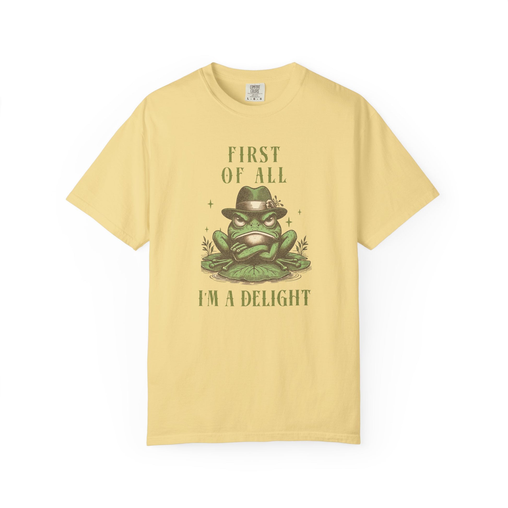 Funny Grumpy Frog T-Shirt Retro Froggy Meme Shirt Vintage Frog And Toad Aesthetic Frog Lover Gift For Her Vibes Birthday Viral Trendy Shirt T-Shirt Printify Butter S
