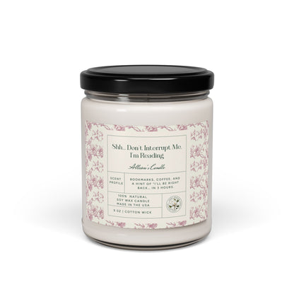 Personalized Soy Candle Funny Book Lover Gift For Mom Custom Gift Book Club Gift For Her Birthday Booknerd Candle Gift For Reader Bookworm Home Decor Printify Unscented 9oz