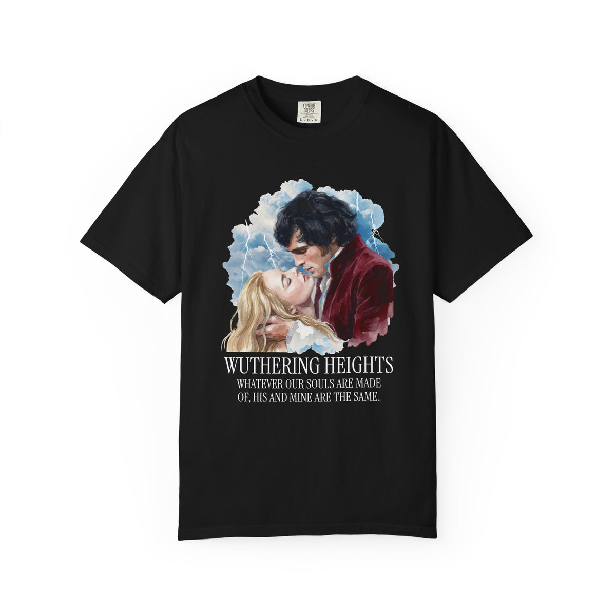 Wuthering Heights Romance Illustration T-shirt | Gothic Novel Quote Tee