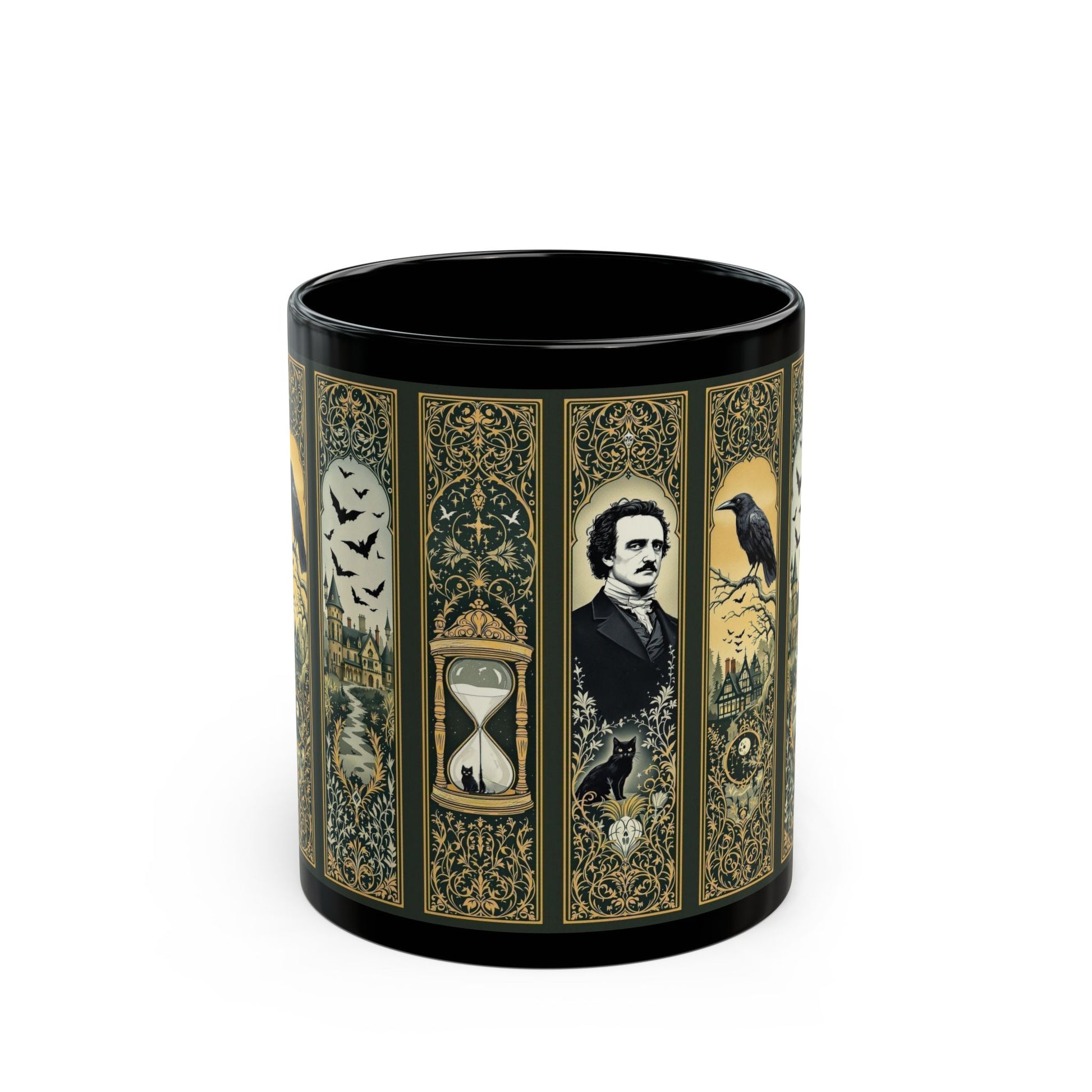 Edgar Allan Poe Mug Gothic Literary Gift For Book Lover Dark Academia Macabre Fall Coffee Cup Halloween Poetember Party Gift For Bookclub Mug Printify