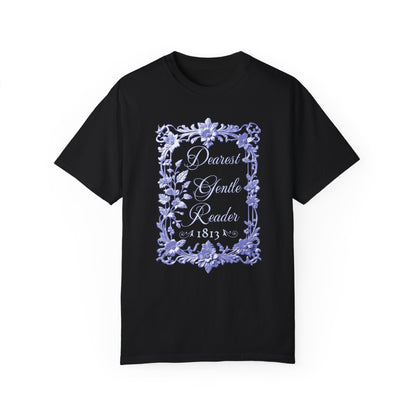 Dearest Gentle Reader Shirt Regency England Ton Society Papers Gift For Bridgeton Fan Historical Drama Romance Reader Gift Bookclub Gift T-Shirt Printify   